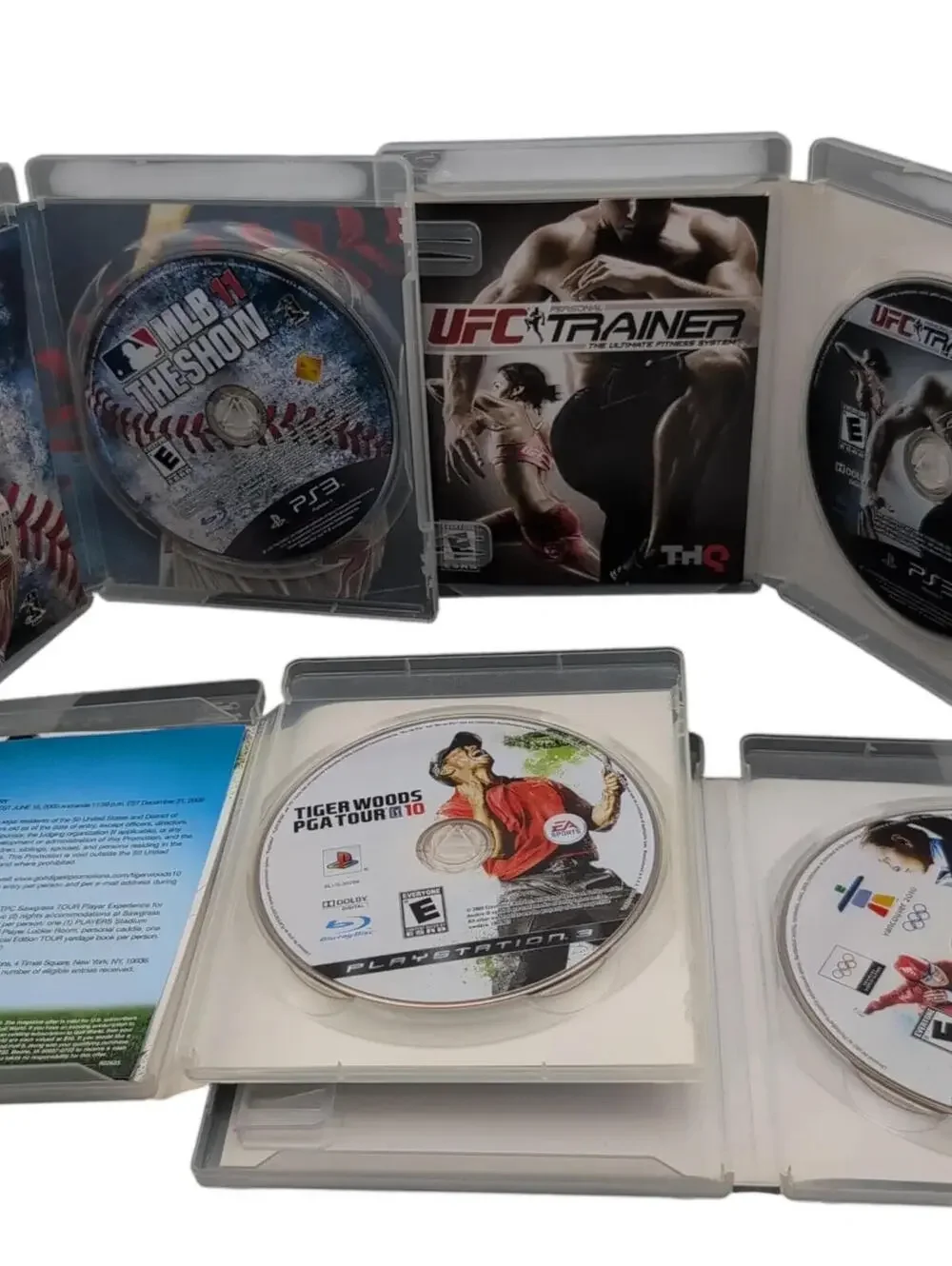 PlayStation 3 Games Lot MLB 11 The Show UFC Trainer Tiger Woods Vancouver 2010
